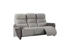 Canapé Relax électrique 3 Places Brun/Mastic - ZENIA