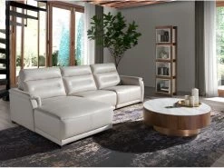Chaise Longue En Cuir Et Mécanisme Relax 6155 ANGEL CERDA