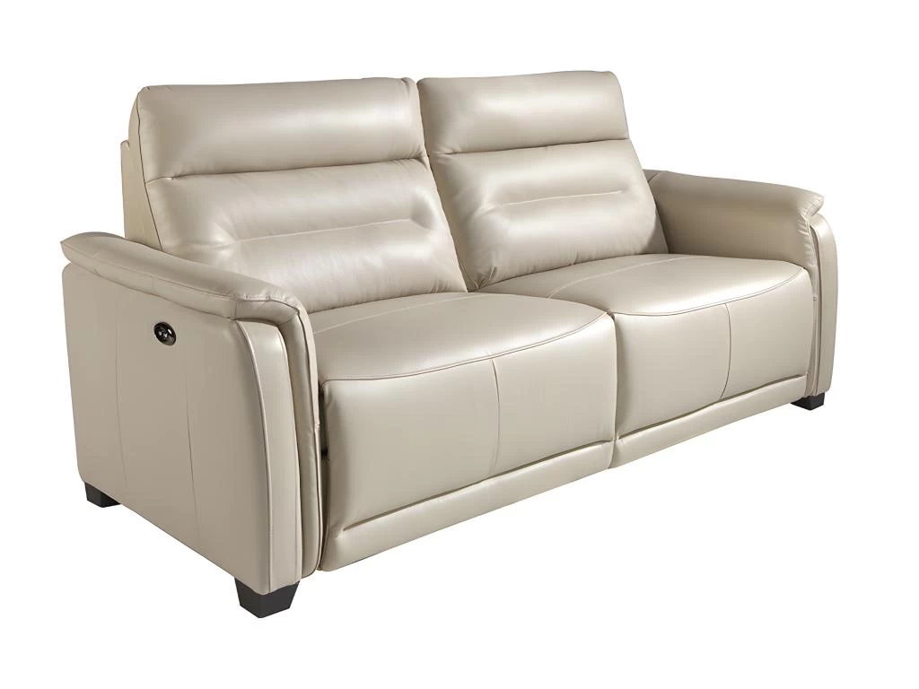 Canapé 3 Places En Cuir Gris Et Relax 6158 ANGEL CERDA – Image 2