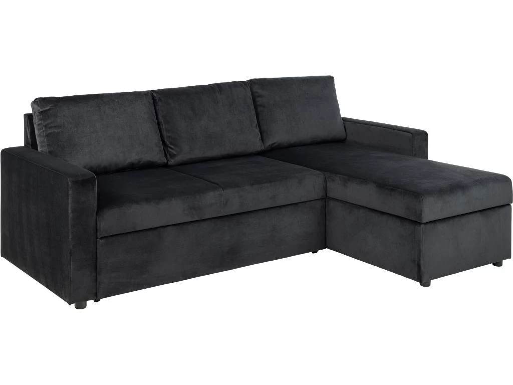 Sacramento Canapé-lit, Chaise Longue Réversible, Espace De Rangement Dissimulé Et Lit Escamotable, Gris Anthracite. – Image 2