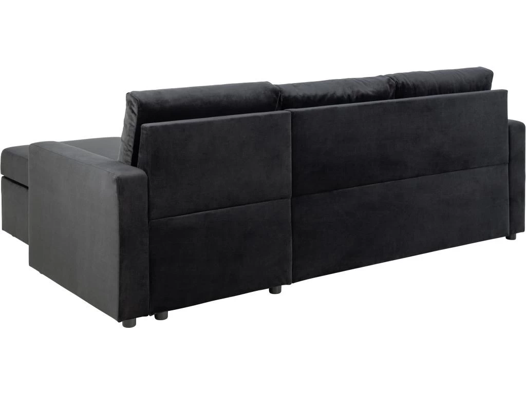 Sacramento Canapé-lit, Chaise Longue Réversible, Espace De Rangement Dissimulé Et Lit Escamotable, Gris Anthracite. – Image 4