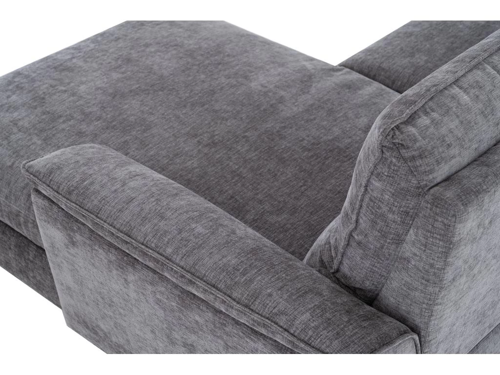 Canapé D'angle Droit Relax électrique En Tissu Anthracite TELTI – Image 6