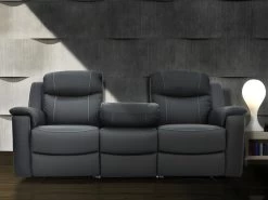 Canapé 3 Places Relax EVASION En Cuir - Gris