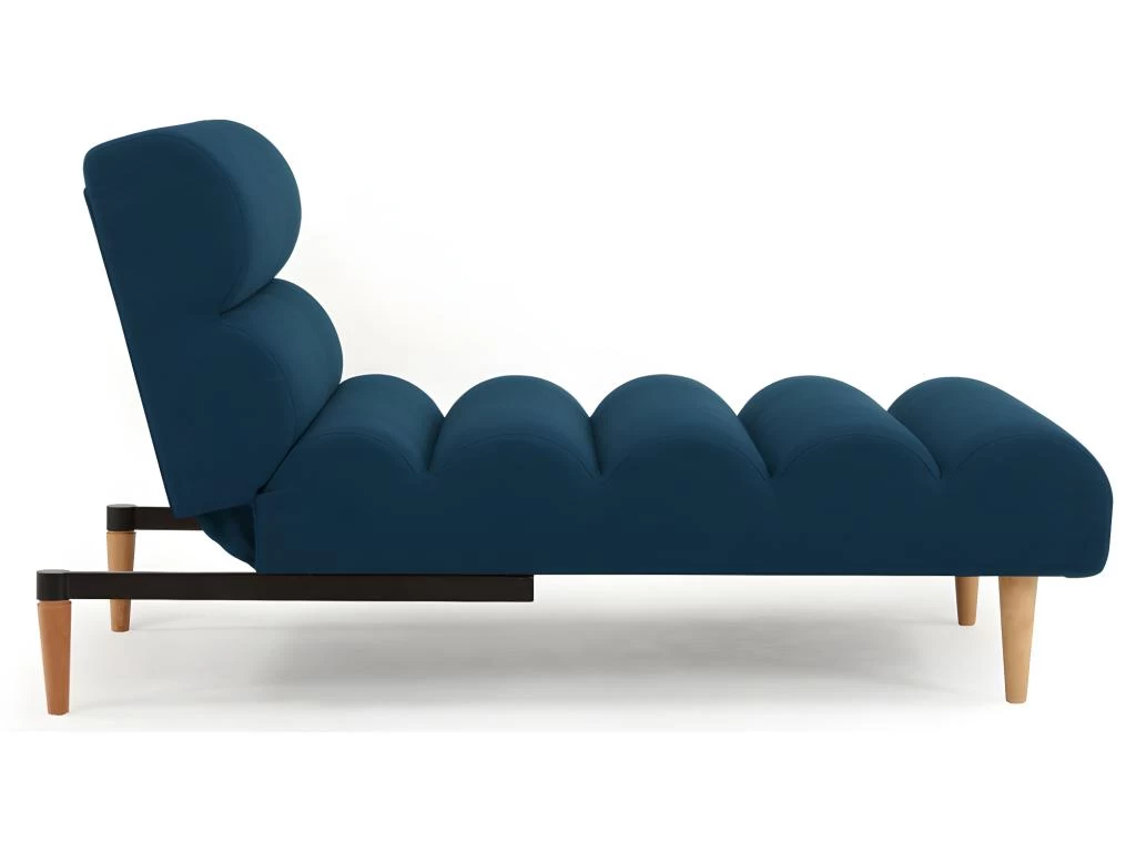 Méridienne Convertible En Tissu CIVAL - Bleu – Image 4