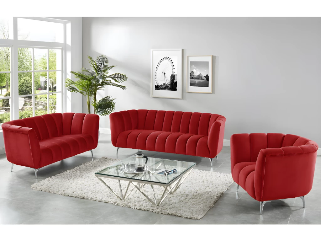 Fauteuil PEGOUM En Velours - Anthracite – Image 4