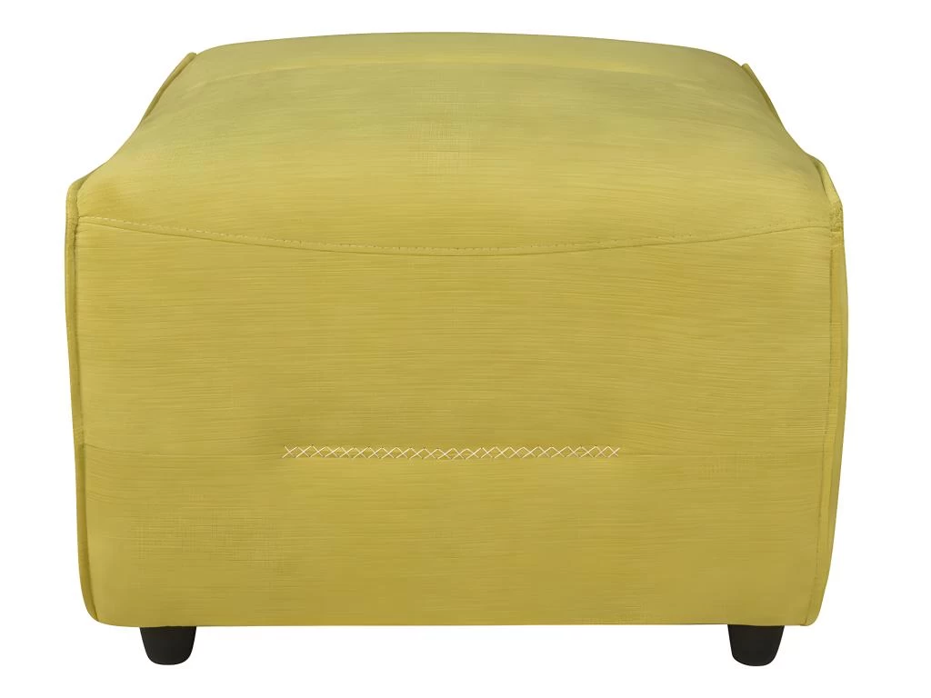 Pouf Pour Modulable En Tissu SYMPOSION - Jaune – Image 5