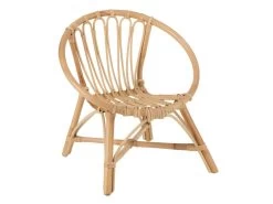 Chaise Enfant En Rotin "Ellen" 52cm Naturel