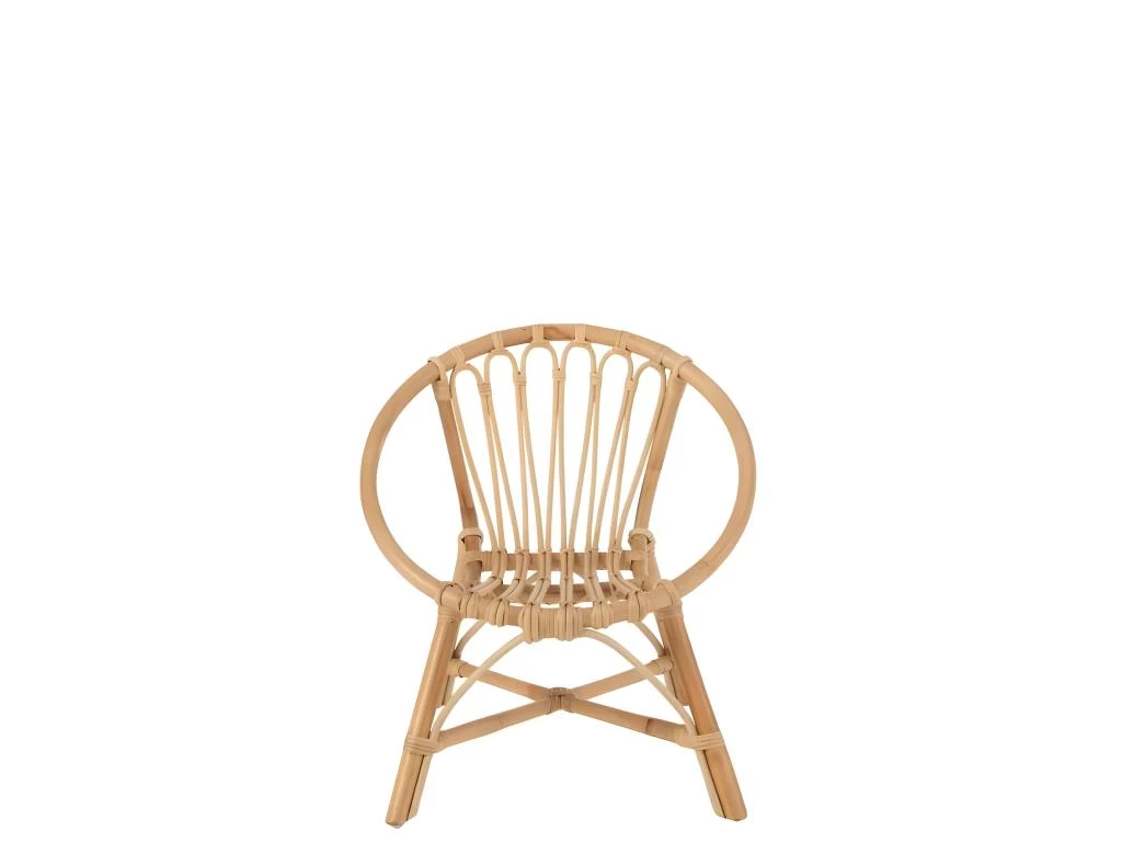 Chaise Enfant En Rotin "Ellen" 52cm Naturel – Image 2