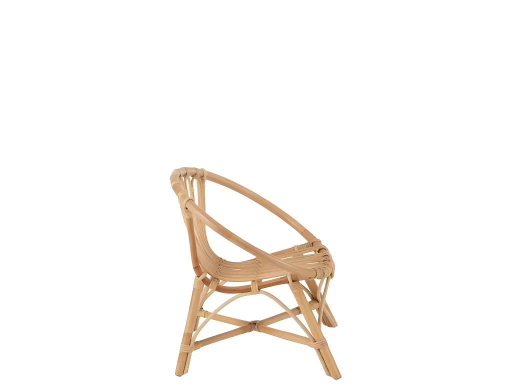 Chaise Enfant En Rotin "Ellen" 52cm Naturel – Image 3