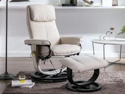 Fauteuil Massant JULIO II En Microfibre - Beige