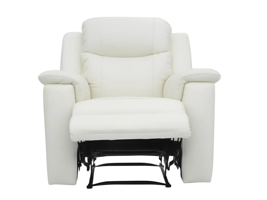 Fauteuil Relax EVASION En Cuir - Blanc Ivoire – Image 4