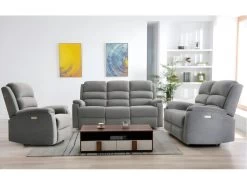 Fauteuil Relax électrique En Tissu Anthracite NEVERS