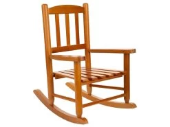 Chaise Ă Bascule Pour Enfants En Bois De Peuplier Miel