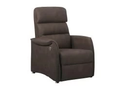 Fauteuil Relax électrique Brun - SOFTY