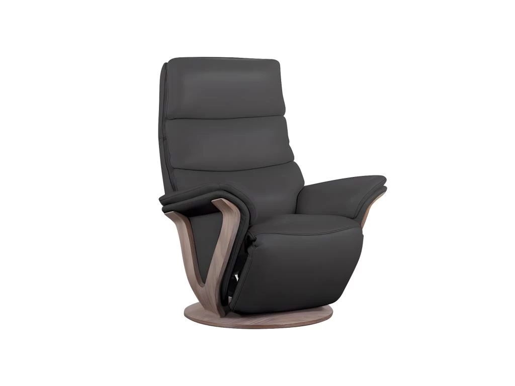 Fauteuil De Relaxation électrique Cuir Anthracite - FRUITY