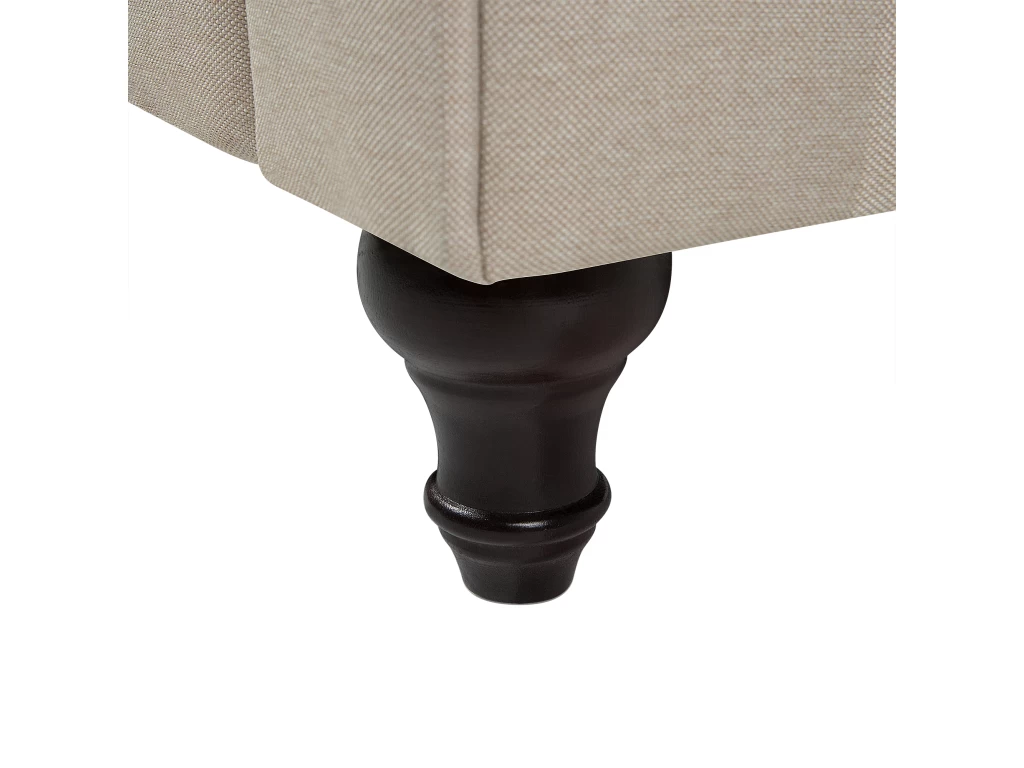 Fauteuil En Tissu Beige CHESTERFIELD Big – Image 10