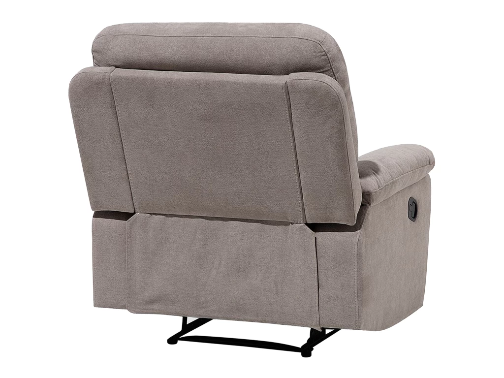Fauteuil Inclinable En Tissu Beige Taupe BERGEN – Image 8