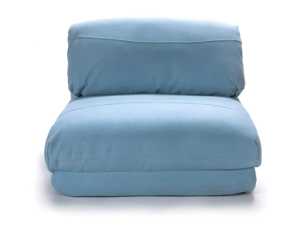 Nalo - Chauffeuse Convertible 1 Place En Tissu - Couleur - Bleu Pastel – Image 3