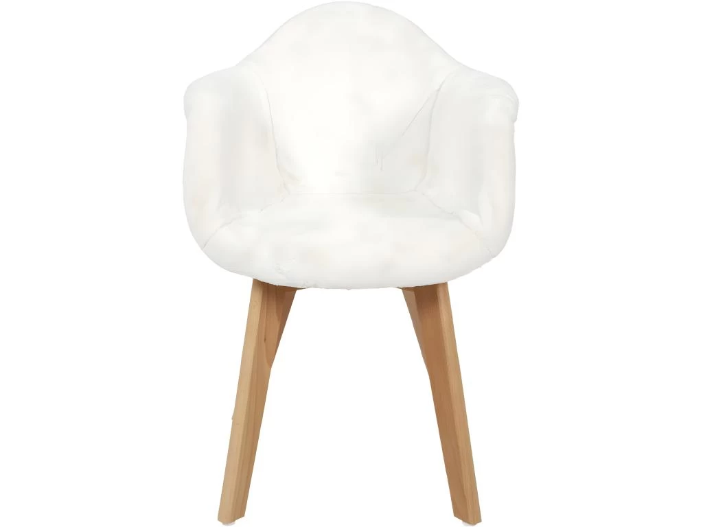 Fauteuil Scandinave Pour Enfant Imitation Fourrure – Image 4