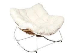 Fauteuil Assise En Tissu Bouclette Odin
