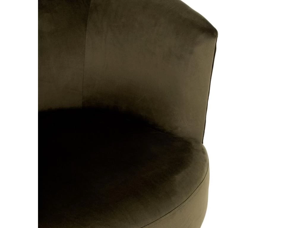 Fauteuil Lounge Design "Cuve" 79cm Vert – Image 5