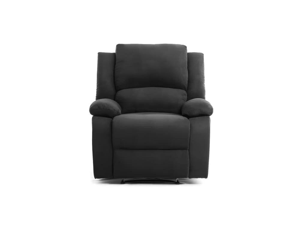 Fauteuil Relaxation 1 Place Microfibre Noire DETENTE – Image 6