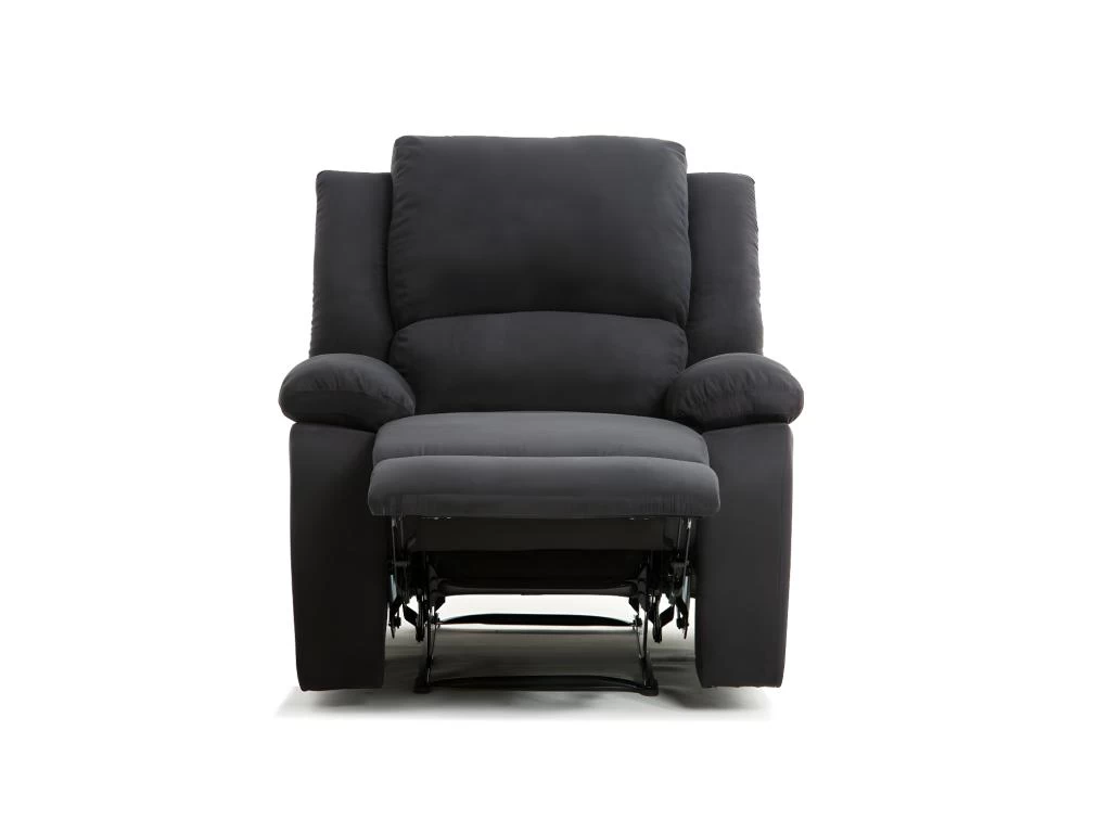 Fauteuil Relaxation 1 Place Microfibre Noire DETENTE – Image 10