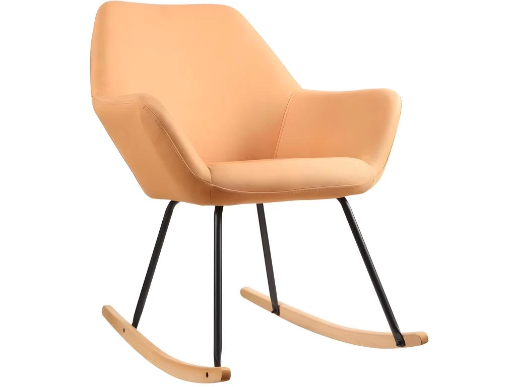 Fauteuil à Bascule Design "Cullman" 89cm Orange