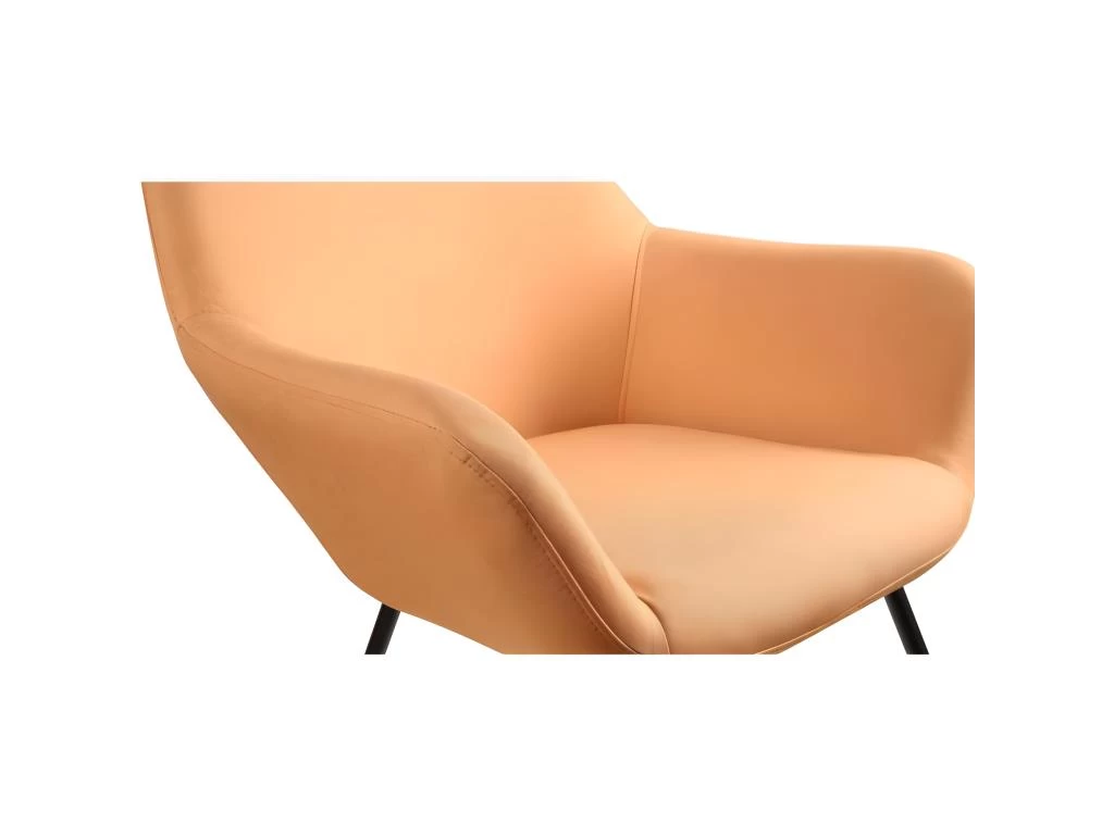 Fauteuil à Bascule Design "Cullman" 89cm Orange – Image 3