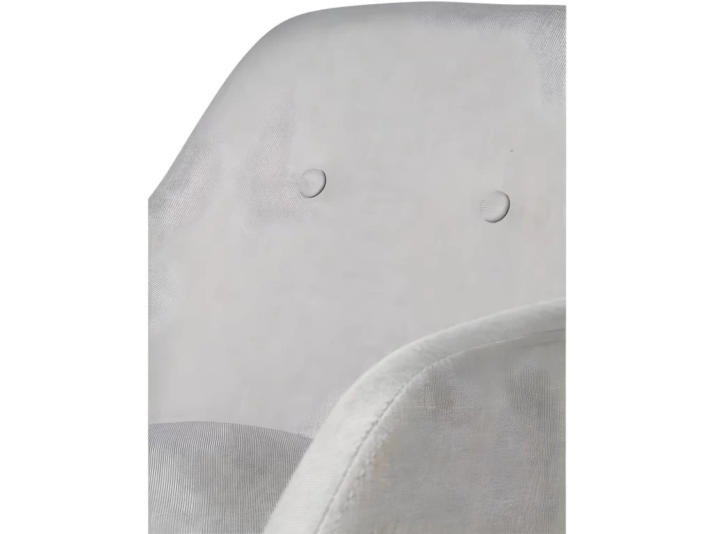 Fauteuil à Bascule Design "Cusseta" 80cm Gris Clair – Image 5