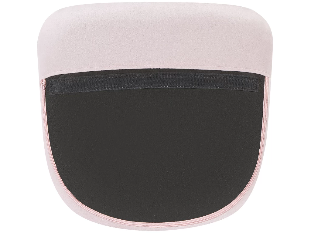 Chaise à Bascule En Velours Rose ELLAN – Image 8