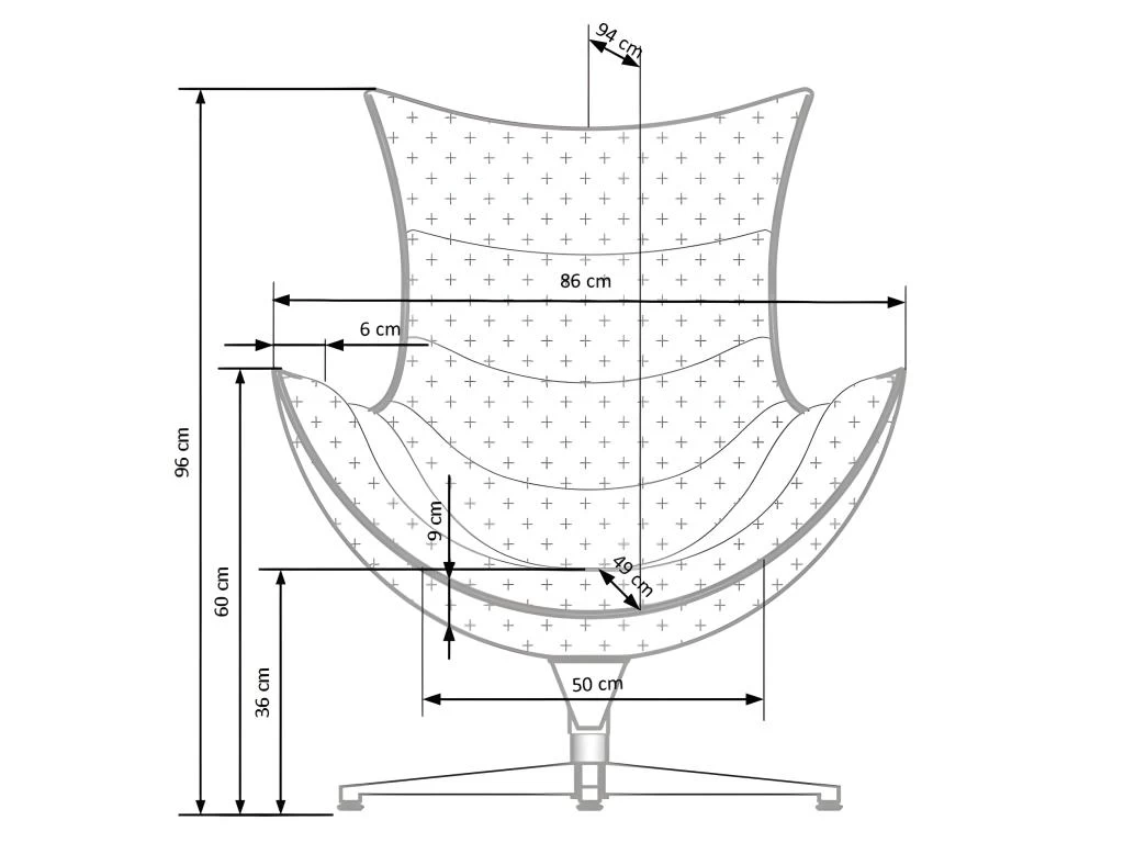 Fauteuil Design En Cuir Reconstitué -86 Cm X 84 Cm X 96 Cm - Noir – Image 7