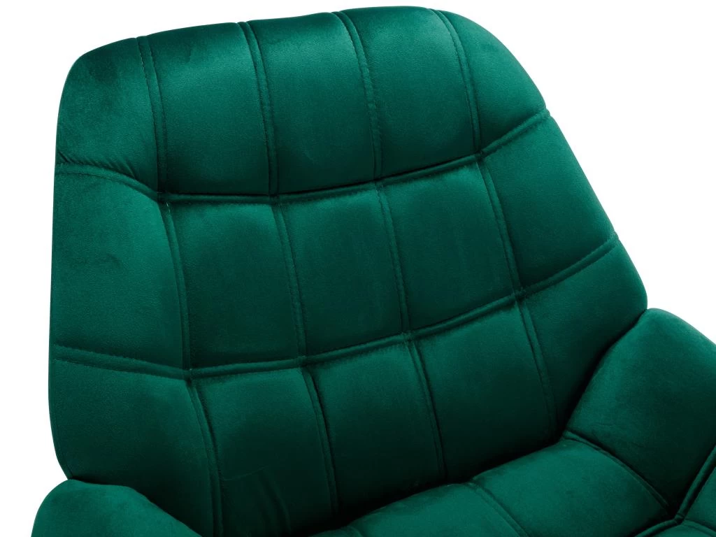 Fauteuil En Velours Vert LUOSTO – Image 4