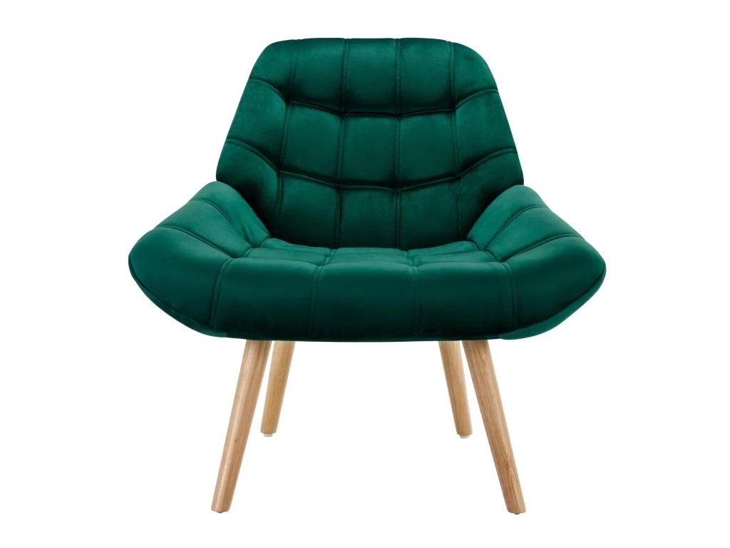 Fauteuil En Velours Vert LUOSTO – Image 3