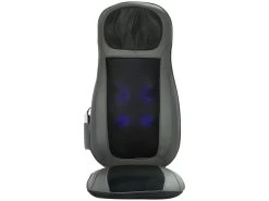 Siège Massant Chauffant Shiatsu ELINE Gris Et Noir