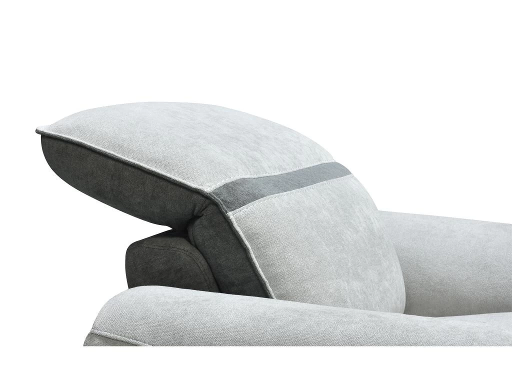 Fauteuil Relax électrique En Tissu Gris Clair ORIETTO – Image 8
