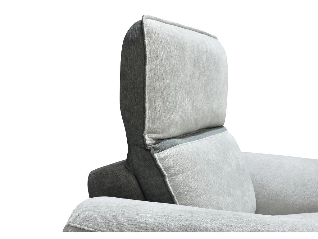 Fauteuil Relax électrique En Tissu Gris Clair ORIETTO – Image 6
