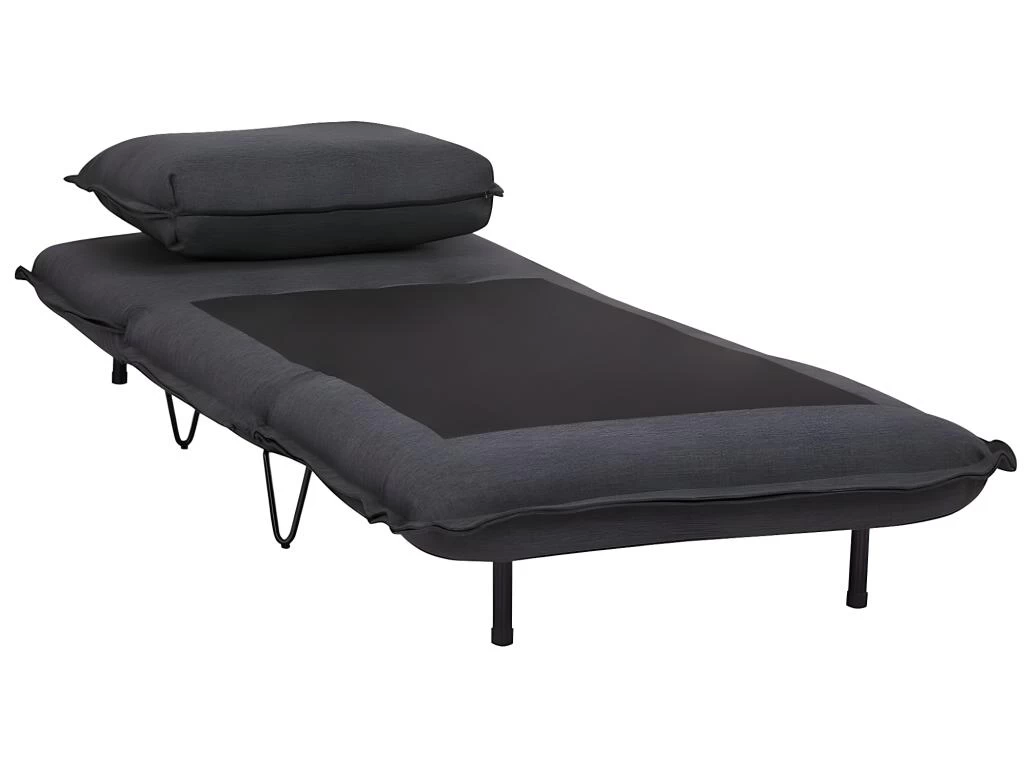 Fauteuil Convertible En Tissu LOOF - Anthracite – Image 10