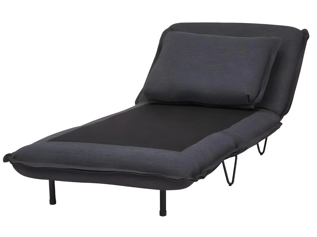 Fauteuil Convertible En Tissu LOOF - Anthracite – Image 9