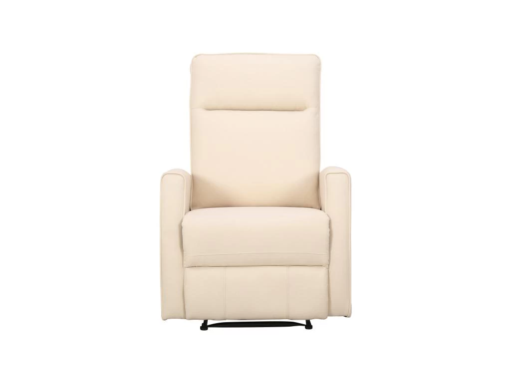 Fauteuil Relax En Tissu Crème PRODA – Image 5