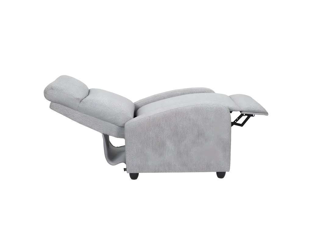 SOFEN - Fauteuil De Relaxation Matelassé Gris Clair – Image 2