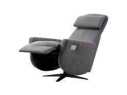 GALAXIE - Fauteuil Relax Electrique Tissu Gris