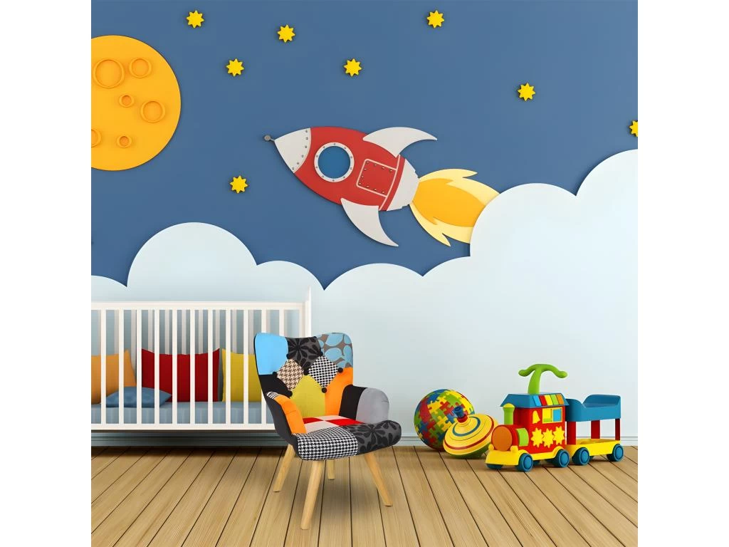 Fauteuil Enfant H67 Cm Patchwork Helsinki - Multicolore – Image 2