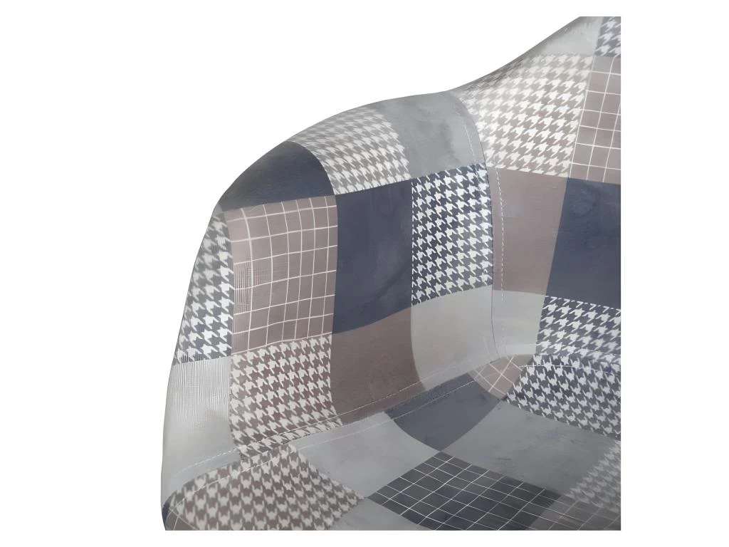 Fauteuil Enfant Patchwork Bleu Gris Ostaria - Bleu Gris – Image 3