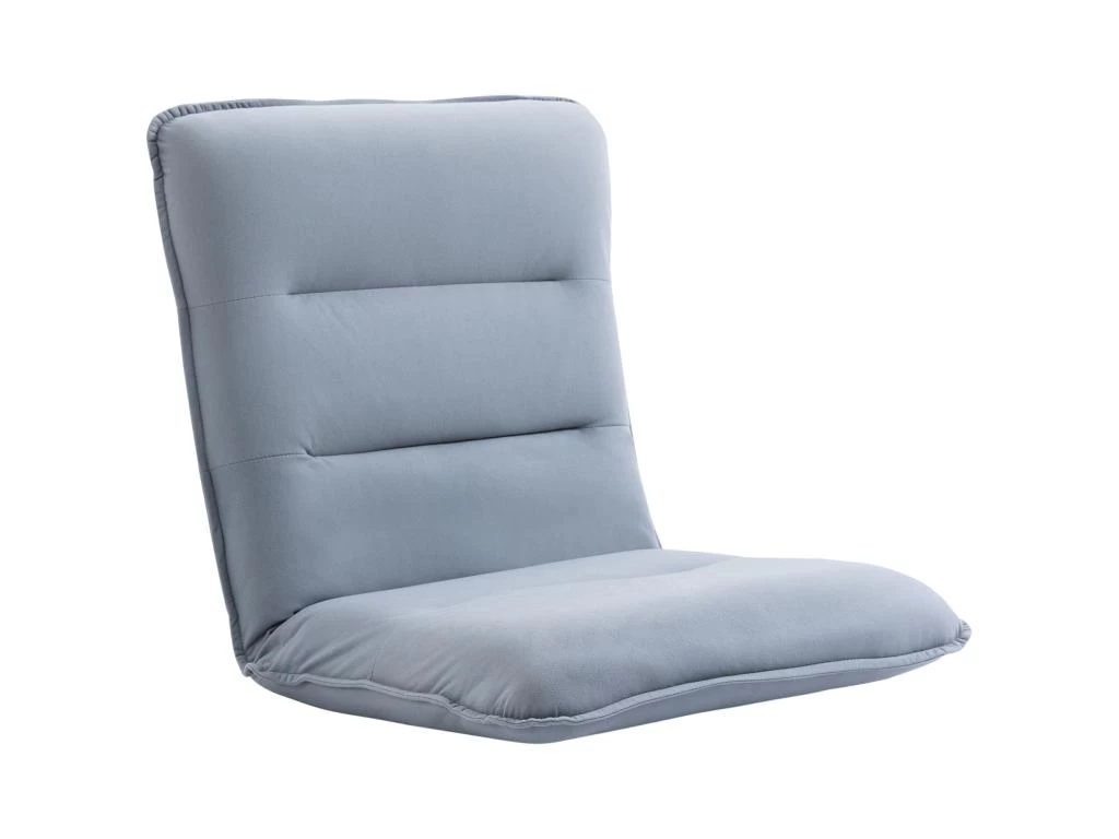 Fauteuil Convertible Fauteuil Paresseux Grand Confort Inclinaison Dossier Multipositions 90°-180° Métal Lin Gris Clair – Image 2