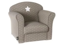 Fauteuil Classique Pour Enfant Taupe, L 50 X P 39 X H 44 Cm