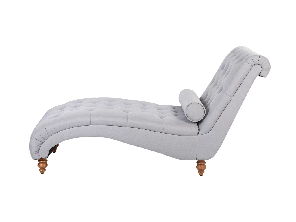 Chaise Longue Grise MURET – Image 2