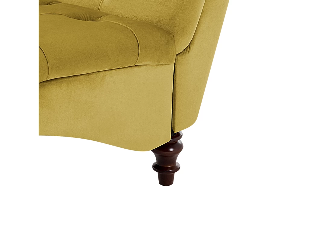Chaise Longue En Velours Moutarde MURET – Image 9