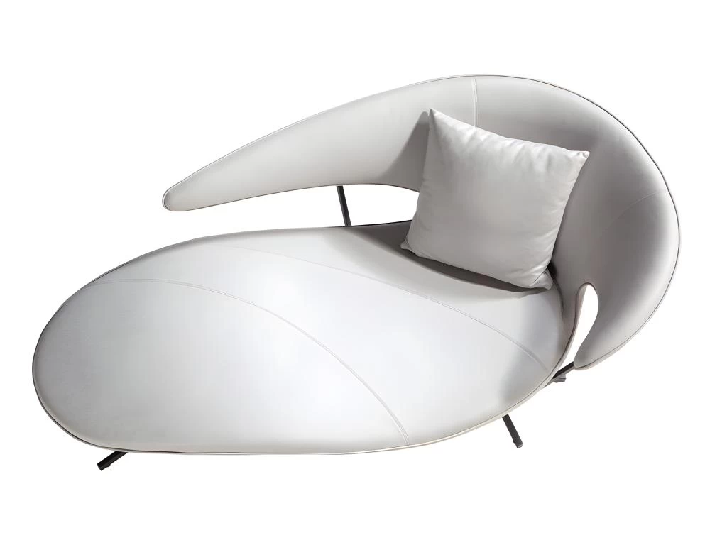 Canapé En Simili-cuir Et Acier Noir 6172 ANGEL CERDA – Image 7