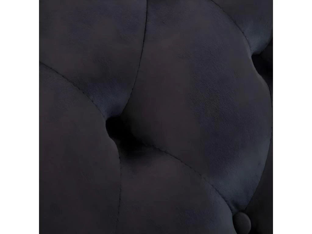 Chaise Longue Noir Velours – Image 7